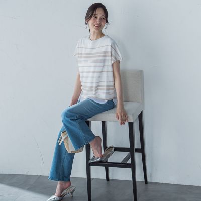 ストレスフリーペーパーヤーンニット≪手洗い可能≫