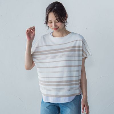 ストレスフリーペーパーヤーンニット≪手洗い可能≫