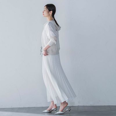 【一部店舗限定販売】シアーニットジップパーカー≪手洗い可能≫