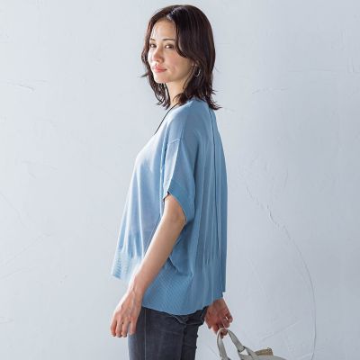 【ＷＥＢ限定】リネンライクシアーニット≪手洗い可能≫