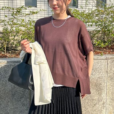 【ＷＥＢ限定】リネンライクシアーニット≪手洗い可能≫