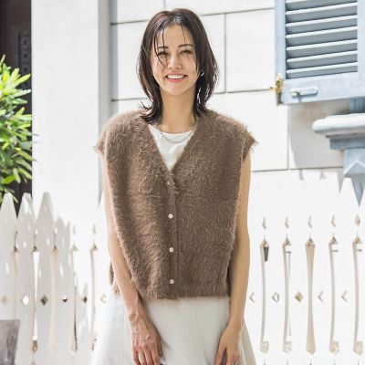 フェザーヤーンニットベスト | LAUTREAMONT (Women)/ロートレアモン