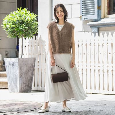 フェザーヤーンニットベスト | LAUTREAMONT (Women)/ロートレアモン