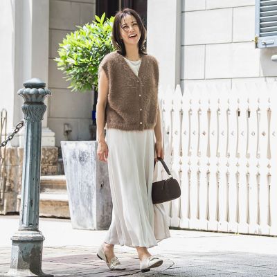 フェザーヤーンニットベスト | LAUTREAMONT (Women)/ロートレアモン