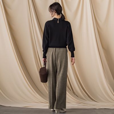 ロートレアモン　2WAYシャツ襟付き　ニット　プルオーバー　ポロニット 2WAYシャツ襟付きニットプルオーバー≪手洗い可能≫ | LAUTREAMONT