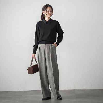 2WAYシャツ襟付きニットプルオーバー≪手洗い可能≫ | LAUTREAMONT