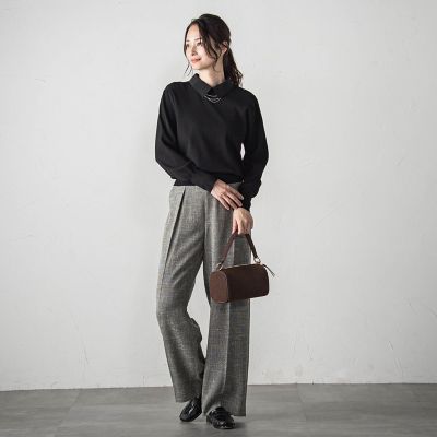 ロートレアモン　2WAYシャツ襟付き　ニット　プルオーバー　ポロニット ロートレアモン 2WAYシャツ襟付き ニット プルオーバー ポロニット