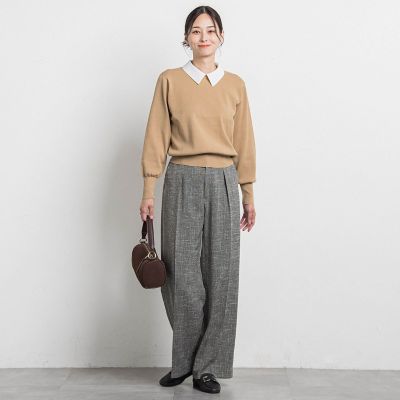 2WAYシャツ襟付きニットプルオーバー≪手洗い可能≫ | LAUTREAMONT