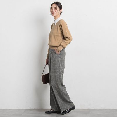 2WAYシャツ襟付きニットプルオーバー≪手洗い可能≫ | LAUTREAMONT