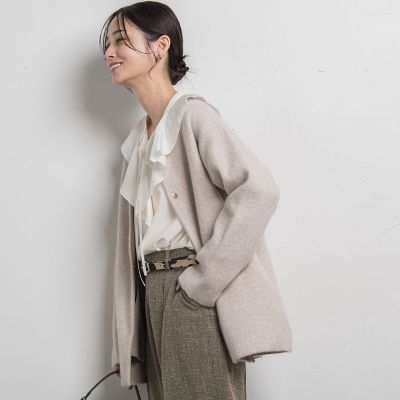 LAUTREAMONT (Women)/ロートレアモン フォックス混ニットジャケット 12ベージュ コート・ジャケット【三越伊勢丹/公式】