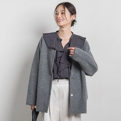 フォックス混ニットジャケット | LAUTREAMONT (Women)/ロートレアモン