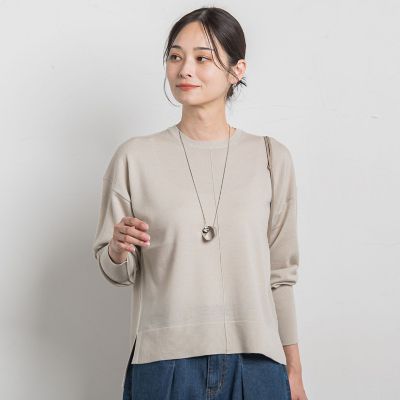 ロートレアモン（LAUTREAMONT）/【WEB限定】ベーシックウールクルーネックニット≪洗える≫ WEB限定】ベーシックウールクルーネックニット≪洗える