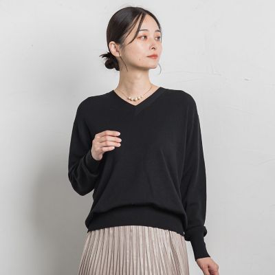 LAUTREAMONT (Women)/ロートレアモン Brisbane Vネックニットプルオーバー&#8810;11号あり&#8811; 04ブラック トップス【三越伊勢丹/公式】