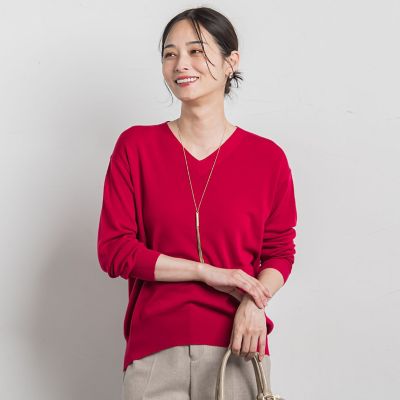 LAUTREAMONT (Women)/ロートレアモン Brisbane Vネックニットプルオーバー&#8810;11号あり&#8811; 06ピンク トップス【三越伊勢丹/公式】