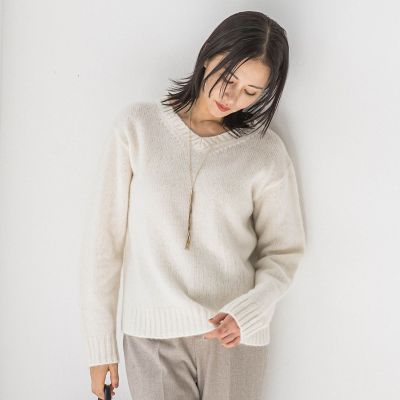 スパンコールラメVネックニット≪洗える≫ | LAUTREAMONT