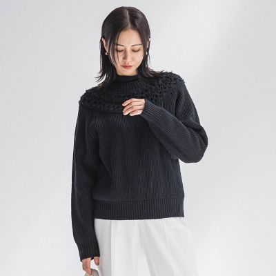 LAUTREAMONT (Women)/ロートレアモン 透かし編みノルディックガラニット 04ブラック トップス【三越伊勢丹/公式】