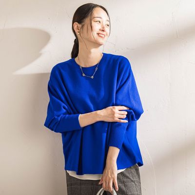 ＜LAUTREAMONT (Women)＞ファインメリノウールドルマンニット≪洗える≫