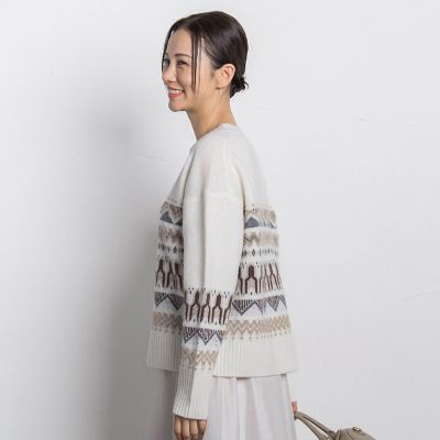 ノルディック柄ニット≪洗える≫ | LAUTREAMONT (Women)/ロート