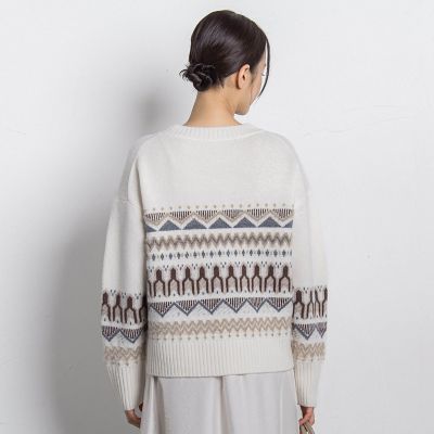 ロートレアモン（LAUTREAMONT）/ノルディック柄ニット≪洗える≫ ノルディック柄ニット≪洗える≫ | LAUTREAMONT (Women)/ロート