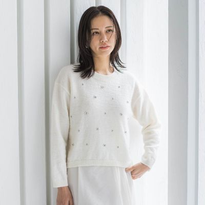 ＜LAUTREAMONT (Women)＞ヘアリービジューニット≪洗える≫