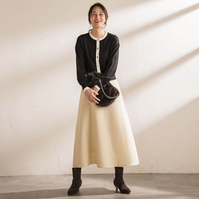 WEB限定】クルーネックカーディガン≪11号あり／洗える