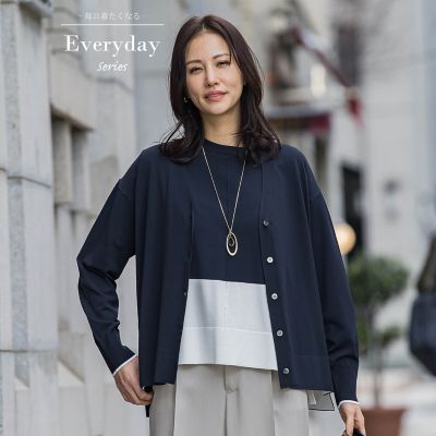 ＜LAUTREAMONT (Women)＞Ｖカーデニット≪ＷＥＢ限定１１号／洗える≫