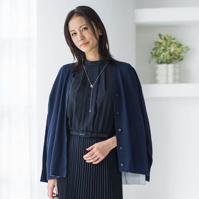 UVカットVネックカーディガン≪WEB限定11号あり