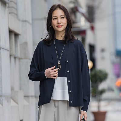 UVカットVネックカーディガン≪WEB限定11号／洗える