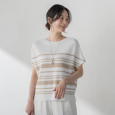 ＜LAUTREAMONT (Women)＞サーブルストレッチプルオーバーニット