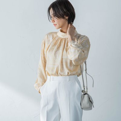 【SALE】LAUTREAMONT (Women)/ロートレアモン ペイズリープリントブラウス 28イエロ-ケイ トップス【三越伊勢丹/公式】