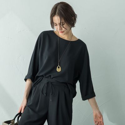 ＜LAUTREAMONT (Women)＞【新色追加】ＫＩＲＥＲＩラウンドヘムブラウス≪速乾／ＵＶ／ストレッチ≫