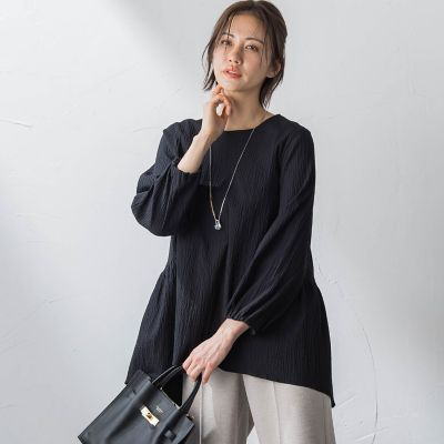 バックティアードブラウス≪洗濯機で洗える≫
