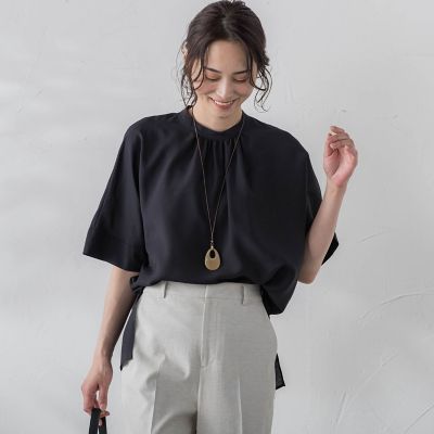 ＜LAUTREAMONT (Women)＞ソフトローンブラウス≪接触冷感／洗濯機で洗える≫