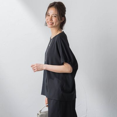 ＜LAUTREAMONT (Women)＞ＫＩＲＥＲＩ半袖ブラウス≪洗濯機で洗える≫