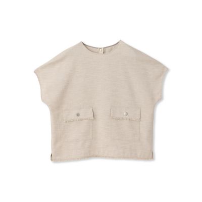 ツイルリネーラブラウス≪洗濯機で洗える≫
