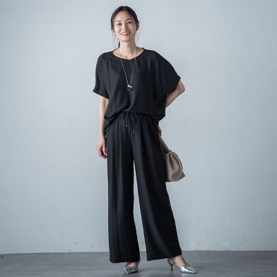 ＳＰＦストレッチジョーゼットブラウス≪洗濯機で洗える≫