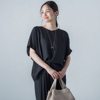 ＳＰＦストレッチジョーゼットブラウス≪洗濯機で洗える≫