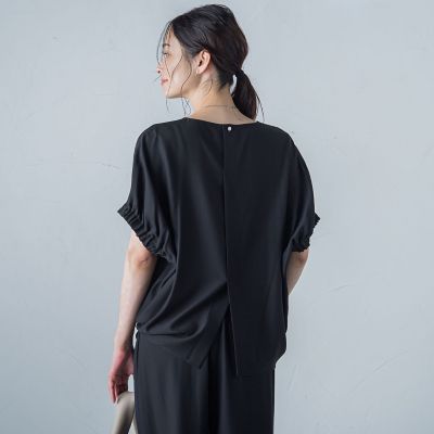 ＳＰＦストレッチジョーゼットブラウス≪洗濯機で洗える≫