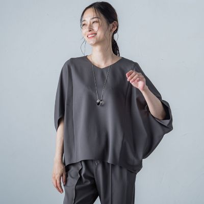 吸水速乾リラクシーブラウス≪ＵＶ／洗濯機で洗える≫