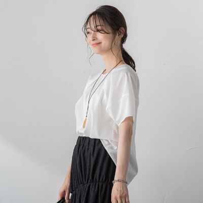【ＷＥＢ＆一部店舗限定】ランタンスリーブブラウス≪洗濯機で洗える≫