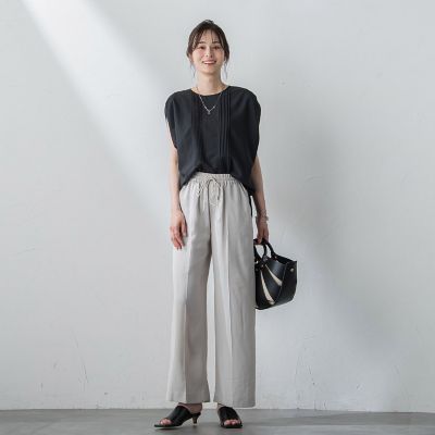 【ＷＥＢ限定】ピンタックドルマンブラウス≪洗濯機で洗える≫