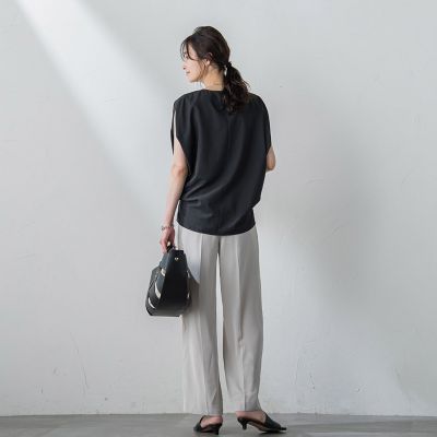 【ＷＥＢ限定】ピンタックドルマンブラウス≪洗濯機で洗える≫
