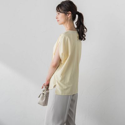 【ＷＥＢ限定】ピンタックドルマンブラウス≪洗濯機で洗える≫