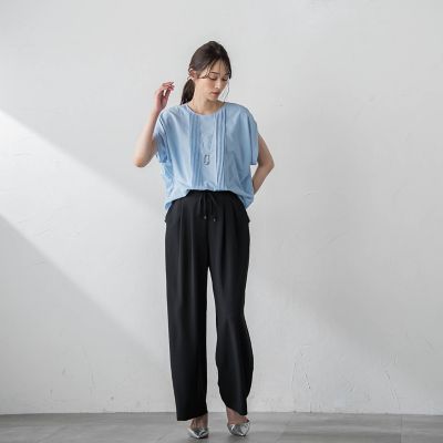 【ＷＥＢ限定】ピンタックドルマンブラウス≪洗濯機で洗える≫