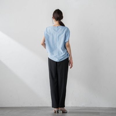 【ＷＥＢ限定】ピンタックドルマンブラウス≪洗濯機で洗える≫