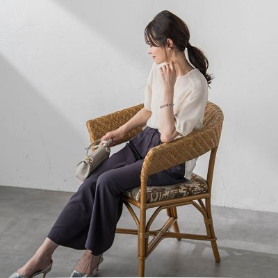 【ＷＥＢ限定】ふわ軽楊柳ブラウス≪防しわ／インナーセット／洗濯機で洗える≫