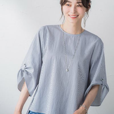 【ＷＥＢ限定】クールマックスサッカーブラウス≪洗濯機で洗える／通気性／吸水速乾≫