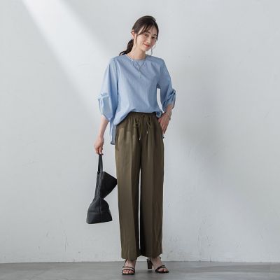 【ＷＥＢ限定】クールマックスサッカーブラウス≪洗濯機で洗える／通気性／吸水速乾≫