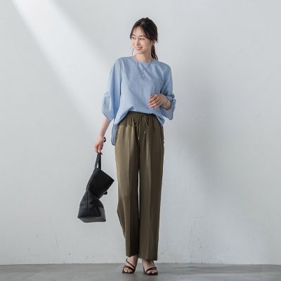 【ＷＥＢ限定】クールマックスサッカーブラウス≪洗濯機で洗える／通気性／吸水速乾≫