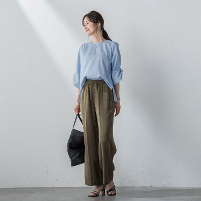 【ＷＥＢ限定】クールマックスサッカーブラウス≪洗濯機で洗える／通気性／吸水速乾≫
